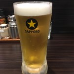 呼び戻しとんこつ 光四郎 - 生ビール