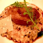 ガストロノミー ジョエル・ロブション - フォアグラ　プランチャ焼き、スペルト小麦のリゾットと共に