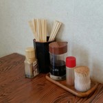 食事の店なかむら - 卓上。