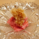 熟成トロを大根おろしで