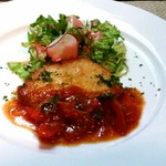 Trattoria Salice  - メカジキのカツレツ　フレッシュトマト”ケッカソース”　￥1580