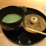 Hakuza Nihombashi - 抹茶とお菓子一品 2016/09/08