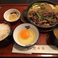 荒井屋 本店 - 牛鍋定食¥1400