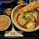 讃岐うどん 白庵 - ちくたま天ぶっかけ（冷）ｾｯﾄ