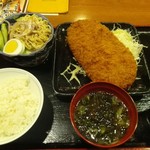 魚や一丁 - わらじコロッケ定食　699円