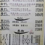 市原江戸銀 - メニュー