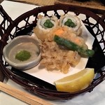 侘助 - 鱧のアスパラ巻