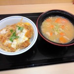 Katsuya - かつ丼(梅)￥529＆とん汁(大)￥172 