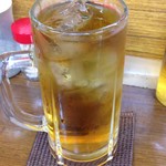 もつ焼き 三朝 - ウーロンハイ（330円）