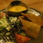 魚菜屋 常峰 - 5000円コース・⑤和牛のすき焼き風春巻