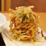 金比羅製麺 - かきあげ140円