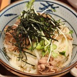 金比羅製麺 - 肉もりささめ並580円