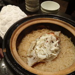 禅紫 - ワタリガニの土鍋炊きご飯
