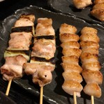 炭火焼鳥あずま - ねぎまとぼんじり