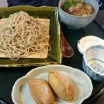 鴨汁蕎麦＋五穀米稲荷。