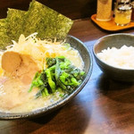 ねぎらーめん塩　半ライス