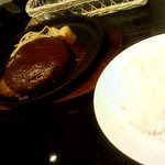 キッチンきむら - ライス多めとハンバーグ