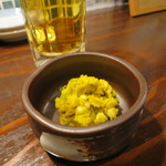 燦醸小町 - お通し「南瓜サラダ」350円(2017年10月)