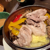 まりも亭 - 黒豚と季節野菜のせいろ蒸し