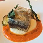 カーサ・デル・チーボ - しっとりとした八戸産 サワラの低温調理 じゃが芋のピューレとマリナーラソース