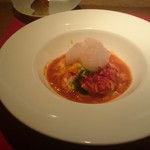 トラットリア フィオーレ - 聖護院大根の冷たいスープ