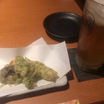 仁 - お通し&ビール