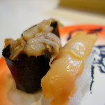 回転寿司すノ家 - 赤貝はヒモも使うようになりました