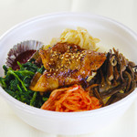 Pork bibimbap bowl