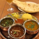 やっぱりインディア - ある日の３種カリーランチ