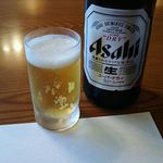 かに道楽 - 中瓶ビール 680円 2017年10月