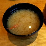 神田屋 すし - うまい！海老出汁の味噌汁