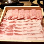 肉たらし - しゃぶしゃぶ銘柄豚盛り合せ