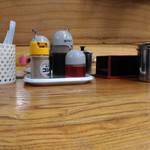 味千ラーメン - 調味料類 写ってませんが紅しょうがもあります