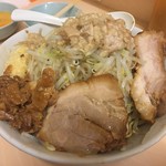 自家製ラーメン大者 - 「汁なし」¥780(ニンニクダブル、アブラダブル、カラメ)+「生玉子」¥50