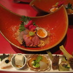 桜庵 - コース料理の一部　盛り付けかわいいです