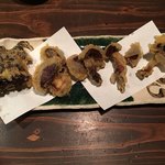 にょろ助 瓢六亭 - 天然きのこ天ぷら