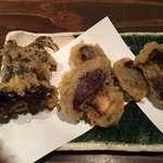 にょろ助 瓢六亭 - 天然きのこ天ぷら