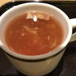 ココス - スープは  赤いトマトチキン？のスープ… ココスのスープの中で お気に入りのスープです♪♪