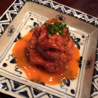 加藤牛肉店 銀座 - タルタルステーキはひさしぶり。