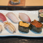 Mikasaya Sushi Restaurant - 私は特上寿司定食300HKD（4500円）うにがちょっとアレだった以外は美味しかったです。ワサビが脳天貫くくらい効く。