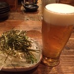 UON-CHU - お通しとビール