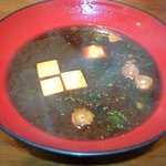 うを政 - セットの赤出汁