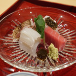 銀座 しのはら - 青森ひらめ、大間マグロ、ハリイカ、かます炙り