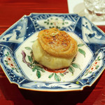 銀座 しのはら - イチジクごま味噌乗せ