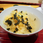 銀座 しのはら - 上海蟹の炊き込みご飯お茶漬け