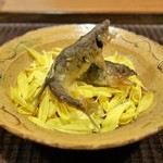 京天神 野口 - 子持ち鮎 揚物