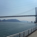 平家茶屋 - お店の眼前は関門海峡 2017.9