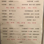 酒盃 たいこう - 地酒メニュー①