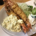 漁火 - 大エビフライ １２００円
