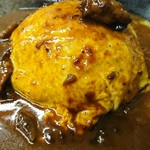 日本酒肉バル 市場レストラン うどん虎 - 千屋牛サービスオムカレー（アップ）